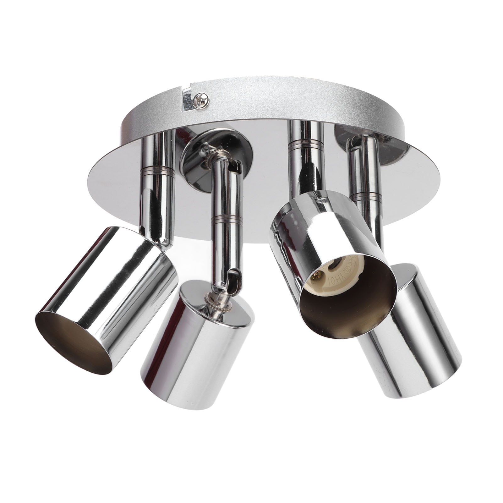 Adjustable 4-Head GU10 Lamp Holder Ceiling Light Base, Perfect for Bedrooms and Kitchens, Compatible with 85-265V