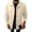 Beige, variant on Men's Business Casual Lapel Pocket Jacket, Solid-Colored Brushed Fleece Coat, Beige, S