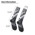 thumbnail image 2 of Daiia Sports Socks Heart Illustration Printed Novelty Crew Socks for Men Women Knee High Socks Cotton Socks Soft & Breathable Support Unisex Socks, 2 of 9