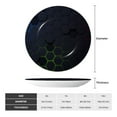 thumbnail image 2 of Kdxio Modern Hexagonal Neon Grid Bone China Decorative Plate Ceramic Decorative Plate for Home Office Wall Stand Decorative Plates for Home Bedroom-10in, 2 of 6