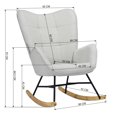 thumbnail image 3 of Sillón Relax Reclinable FurnitureR Gris Moderno, 3 of 5