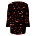 thumbnail image 5 of Halloween Pumpkin Shirts for Women Funny Halloween Clothing Fall T-Shirts Top, 5 of 5
