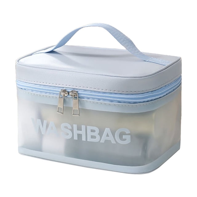 Ohufall Colorful Large Capacity Portable Outdoor PVC Wash Bag Travel Cosmetic Storage Organizer Toiletry Bag Travel Essentials