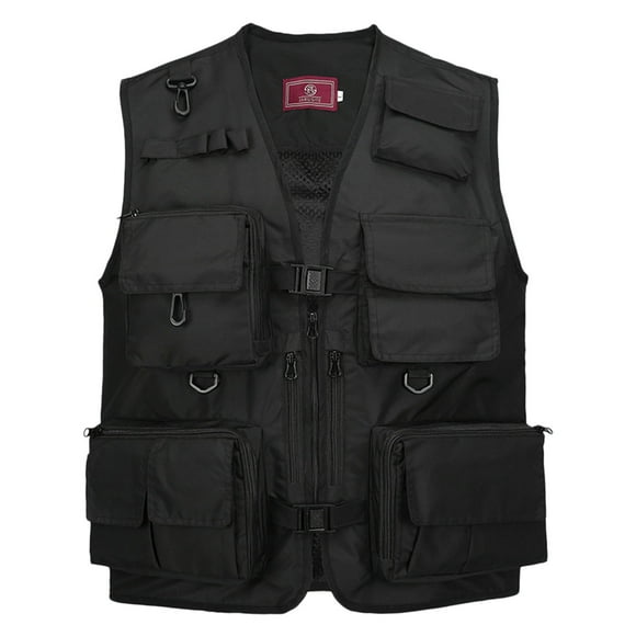 Chaleco Pesca Chaleco de fotografía de pesca Verano Multi bolsillos Chaquetas de malla Chaleco de se JARUSITE Chaleco Pesca