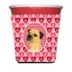 Border Terrier Valentines Amour et Coeurs Câlineur Rouge - 16 à 22 oz. – image 1 sur 1