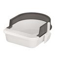 thumbnail image 4 of Caja de arena para gatos, bandeja de arena para mascotas duradera para gatos pequeños y medianos Negro Yuyangstore Bandeja de arena para gatos, 4 of 8