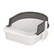 thumbnail image 4 of Caja de arena para gatos, orinal, inodoro, parte superior abierta, bandeja de arena para mascotas, orinal para gatos pequeños y medianos , Negro, S Salvador Bandeja de arena para gatos, 4 of 10