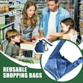 thumbnail image 4 of Foldable Grocery Bags Reusable Waterproof Grocery Shopping Bags Large Capacity Storage with Hooks Machine Washable, 4 of 7