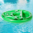 thumbnail image 1 of Portavasos Inflable PVC Beach Table Bar Bandeja Flotador Seguro Summer Pool Party Decoraciones (Verde), 1 of 8