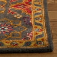 thumbnail image 4 of SAFAVIEH Heritage Jamison Floral Wool Runner Rug, Charcoal/Multi, 2'3" x 8', 4 of 5