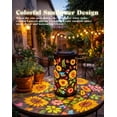 thumbnail image 4 of Colorful Sunflower Glow Solar Garden Lantern, 2026 Waterproof Outdoor Solar Powered Hanging Light for Garden, Patio, Pathway Lantern, Let Your Garden Bloom with Light After Sunset, 4 of 8