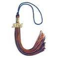 thumbnail image 4 of Endea Graduation Royal Blue/Orange Mixed Color Graduation Tassel with Gold Date Drop, 4 of 10