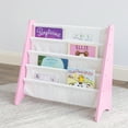 thumbnail image 3 of Humble Crew Kids and Toddler Bookcase 4 Tier Book Storage, Pink/White, 3 of 6