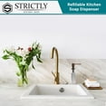 thumbnail image 3 of Strictly Sinks Contemporary Liquid Soap Dispenser - Stainless Steel Dish Soap Refillable Dispenser, 3 of 10