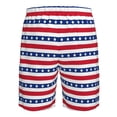 thumbnail image 6 of Naloa American Patriotic Stars And Stripes Men's Beach Shorts, Surfing shorts, Swim trunks, Quick Dry Swim Trunks for Surfing Beach Fun - Medium, 6 of 9