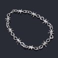 thumbnail image 4 of letairis Collier Bracelet Fil Barbelé pour Femmes et Hommes, Ensemble Bracelet Style Punk Gothique, Kit Chaîne Poignet, 4 of 8
