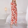 thumbnail image 3 of Fotbe Tomatoes Pattern Long Sleeve Pajama Set for Women,Sleepwear Set,2-piece Loungewear Set,Soft PJs Comfy Nightwear with Pockets -X-Large, 3 of 7