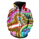 thumbnail image 1 of Sudadera con capucha y cremallera para hombre, estilo Harajuku, informal, de manga larga, con grafiti de arte abstracto, unisex, de gran tamaño, 1 of 6