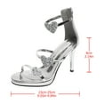thumbnail image 2 of WHAMVOX  Woman Sandals Wedges for Women High-heeled Back Zipper, 2 of 8