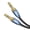 Male to Male Cable, variant on MillSO 3.5mm Headphone Extension Cable (6.6 ft) TRRS 3.5mm Male to Female Stereo Audio Jack Extension Adapter Auxiliary AUX Cord for Headphones, Earbud, Speaker, Car Stereo, Home HiFi Stereo System