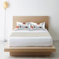 thumbnail image 6 of Yayeee Pillowcase King Size Set of 2 Satin Wrinkle Resistant Pillow Case, Cartoon Red Houses, 6 of 7