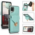 thumbnail image 4 of Crossbody Wallet Women Case for Samsung A42 5G,[RFID Blocking] Credit Card Holder with Should Strap,Premium PU Leather Purse Metal Buckle Folio Flip Cover for Samsung Galaxy A42 5G, Green, 4 of 8