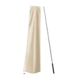 thumbnail image 2 of S SERENABLE Garden Parasol Cover Drawstring Bottom Umbrella Cover for Patio Outdoor Yard Beige With Pole, 2 of 9