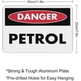 thumbnail image 2 of Danger Petrol Sign 8"x12" - Aluminum Tin Warning for Home Outdoor Garden, High-Visibility Fire Hazard Decor for Garage, 2 of 8