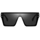 thumbnail image 4 of de sol cuadradas tamaño para mujer de estilo retro Tonos grandes Negro Sunnimix Gafas de sol cuadradas de gran tamaño, 4 of 8