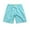 Mint Green, variant on COSFO Elastic Waist Men's Shorts Solid Drawstring Blue Board Casual Shorts Loose Quick Dry Beach Shorts