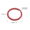 thumbnail image 2 of Unique Bargains 2.1x30mm Split Keychain Rings, Flat Key Holder for Organization Red 30Pack, 2 of 5