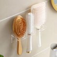 thumbnail image 3 of Hyasfey Wall Mounted Acrylic Comb Rack Organizer Easy Installation Space-Saving Design Hair Tool Organizer Wall Mounted Hair Comb Holder, 3 of 7