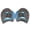 HSZ-Blue, variant on Adult Child Swimming Paddles Fins Flippers Girdles Correction Water Sport Hand Webbed Gloves Swim Training