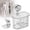 Clear, variant on Light Ashy Suction Cup Bathroom Storage Rack, Wall Mounted Removable Shower Organizer Shelf For Toiletries