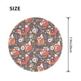thumbnail image 3 of Disketp Foxes Small Mouse Pad 7.9x7.9 Inches,Washable Round Mousepad for Office Laptop Computer,Non-Slip Rubber Base Mouse Pads for Wireless Mouse, 3 of 8