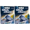 8 Gillette Mach3 Blade Refill Cartridges for Mach 3 Razor ( 2 Packs Of 4)