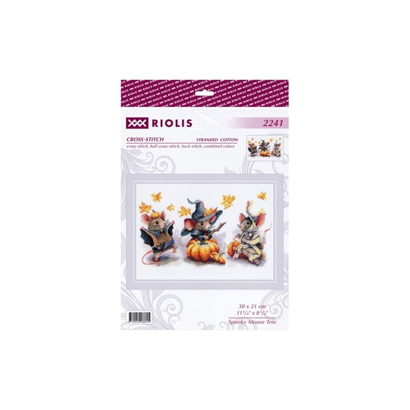 RIOLIS Counted Cross Stitch Kit 11.75"X8.25"-Spooky Mouse
