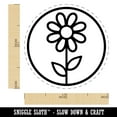 thumbnail image 2 of Daisy Flower in Circle Rubber Stamp for Scrapbooking Crafting Stamping - Medium 1 Inch, 2 of 7