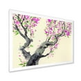thumbnail image 2 of Designart 'The Japanese Tree With Purple Flowers On' Traditional Framed Art Print, 2 of 4