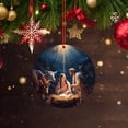 thumbnail image 1 of Xihbxyly Artículos En Liquidación para Mujeres 1 Colgante Madera para Coche de Belén Navideño, Diseño Tridimensional, con Bendición de Belén, 1 of 5