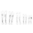thumbnail image 3 of Fishing Connector, Stainless Steel 120Pcs Shock Resistant Solids Rings  For Sea, 3 of 8