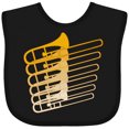thumbnail image 3 of Inktastic Trombone Line Boys or Girls Baby Bib, 3 of 4