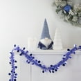 thumbnail image 2 of Northlight Tinsel and Polka Dot Commercial Christmas Garland - 50' x 1.5" - Lavish Blue - Unlit, 2 of 3