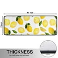 thumbnail image 5 of Kitchen Rugs Sets Of 2,Yellow Lemon Fruit Leaves White Pattern Anti Fatigue Kitchen Mat Rugs Non Slip Washable,Decorative Kitchen Floor Mats for Kitchen,Sink,Laundry,17"x47"+17"x47", 5 of 5