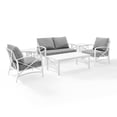 thumbnail image 3 of Crosley Kaplan 6Pc Outdoor Conversation Set- Loveseat, 2 Chairs, 2 Side Tables, Coffee Table, 3 of 6