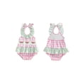 thumbnail image 2 of BemeyourBBs Newborn Baby Girl Swimsuit Infant Bathing Suit Girl Plaid Watermelon Embroidered Tie-up Sleeveless Ruffle One Piece Swimwear Summer Beach Swim Suit, 2 of 9