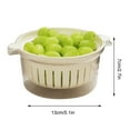 thumbnail image 5 of Eoperou Double Layer Sink Drain Basket - with Handle Large Capacity Food Grade BPA Free Strainer Basket Kitchen Colander Set, 5 of 8