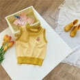 thumbnail image 2 of Mercatoo Baby Toddler Boys Girls Patchwork 𝐂olorblock Crew Neck Sweater Vest Sleeveless Pullover Knitted Tank Tops, 2 of 5