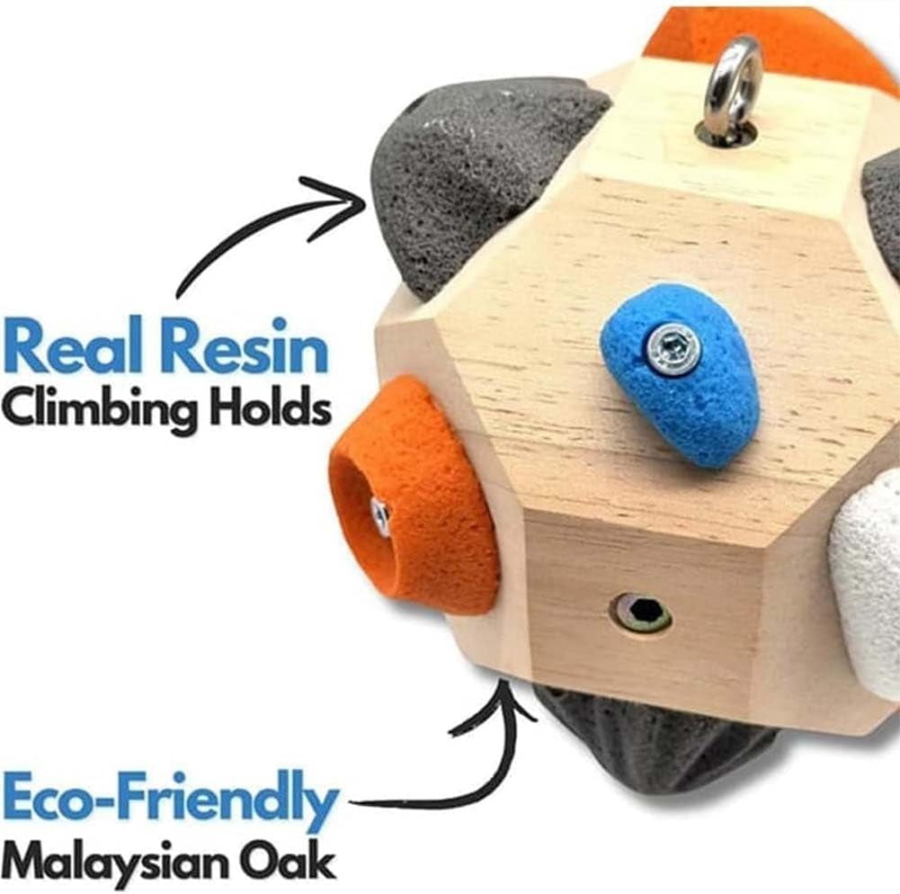 Rock Climbing Grip Trainer Block with Realistic Stone Texture, Portable Finger Strengthener