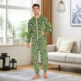 thumbnail image 3 of joogoo Cartoon Monkey Bananas Unisex Adults Onesies Pajamas Jumpsuits L, 3 of 7